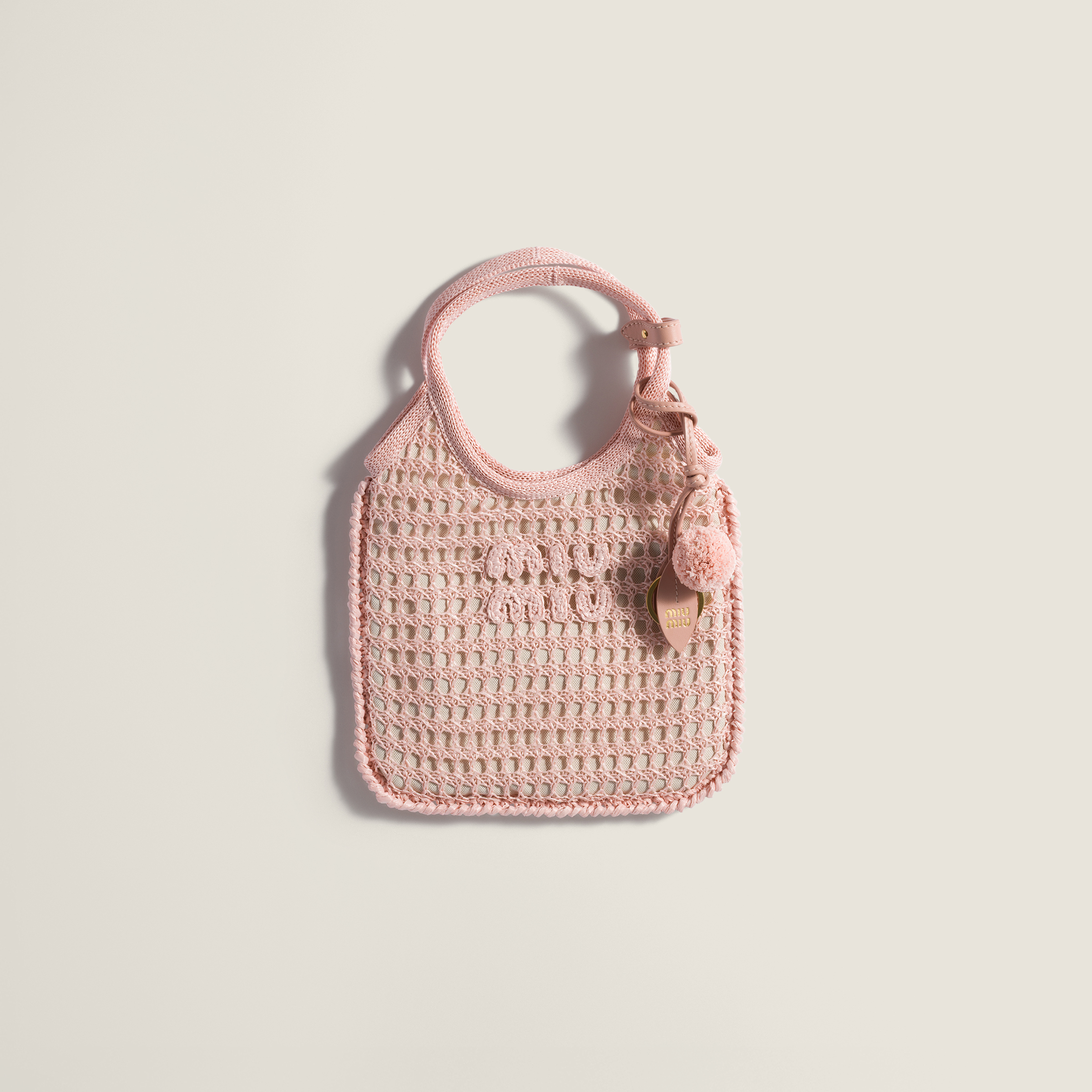 Ivy raffia crochet handbag