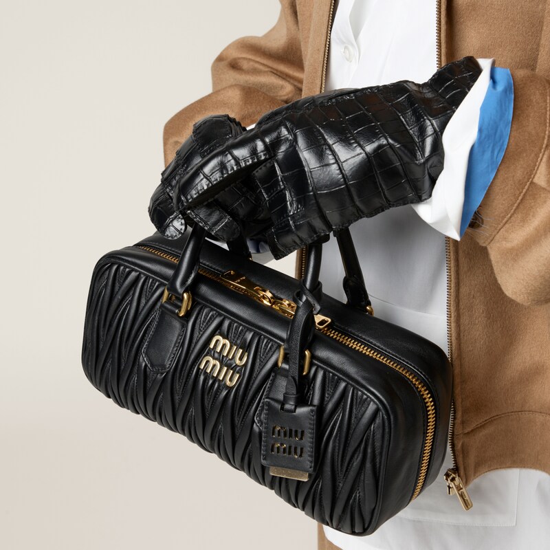 Arcadie matelassé nappa leather bag