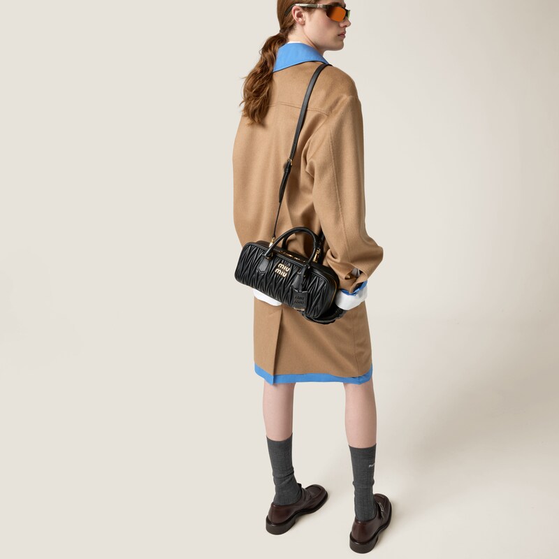 Arcadie matelassé nappa leather bag