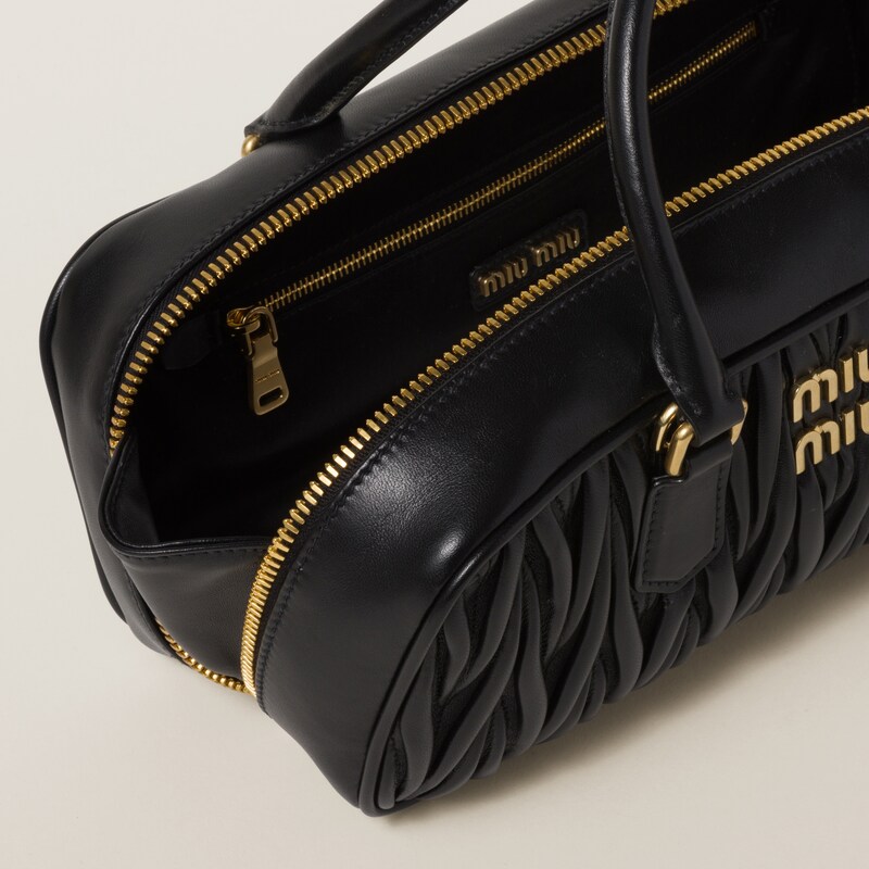 Arcadie matelassé nappa leather bag