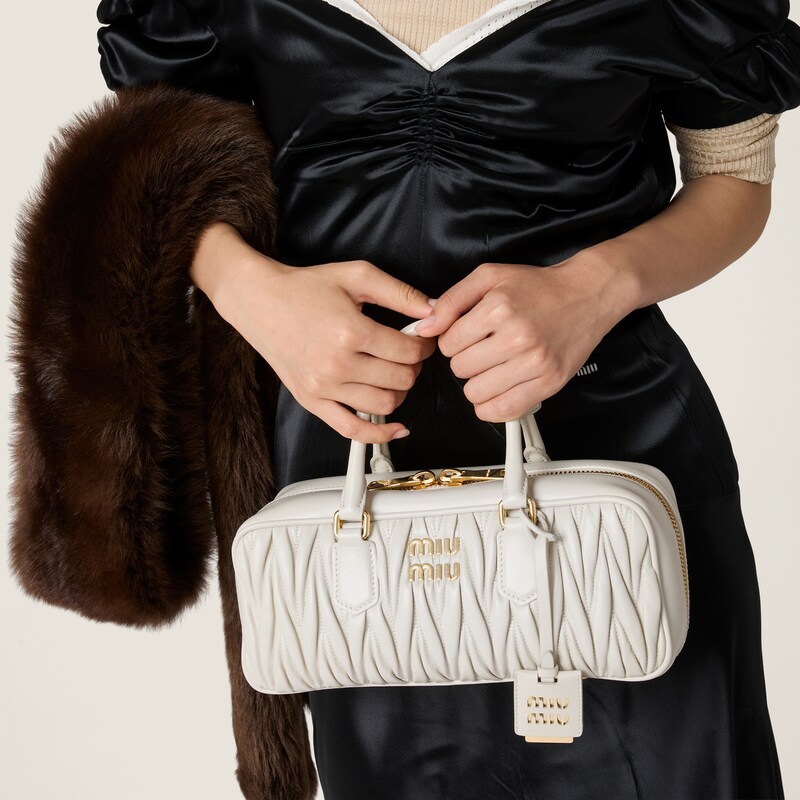 Arcadie matelassé nappa leather bag