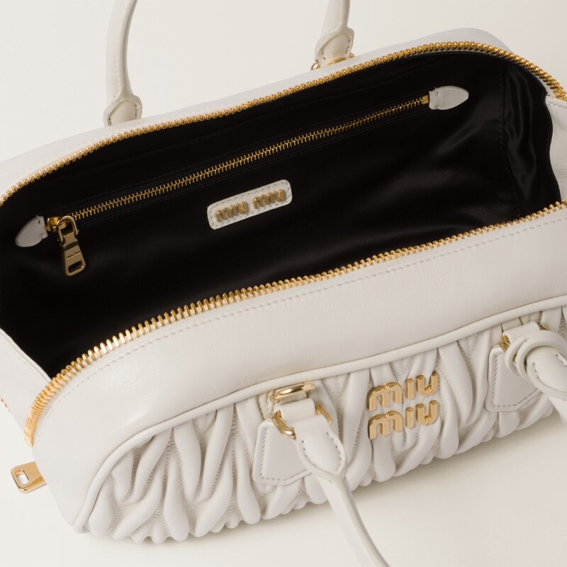 Arcadie matelassé nappa leather bag