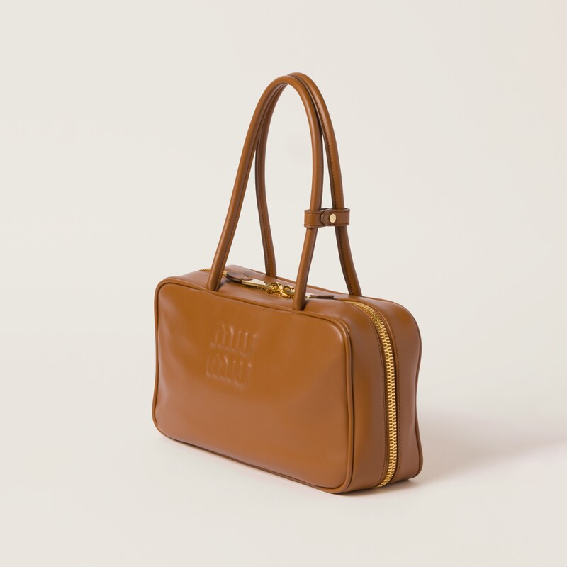 Beau leather top-handle bag