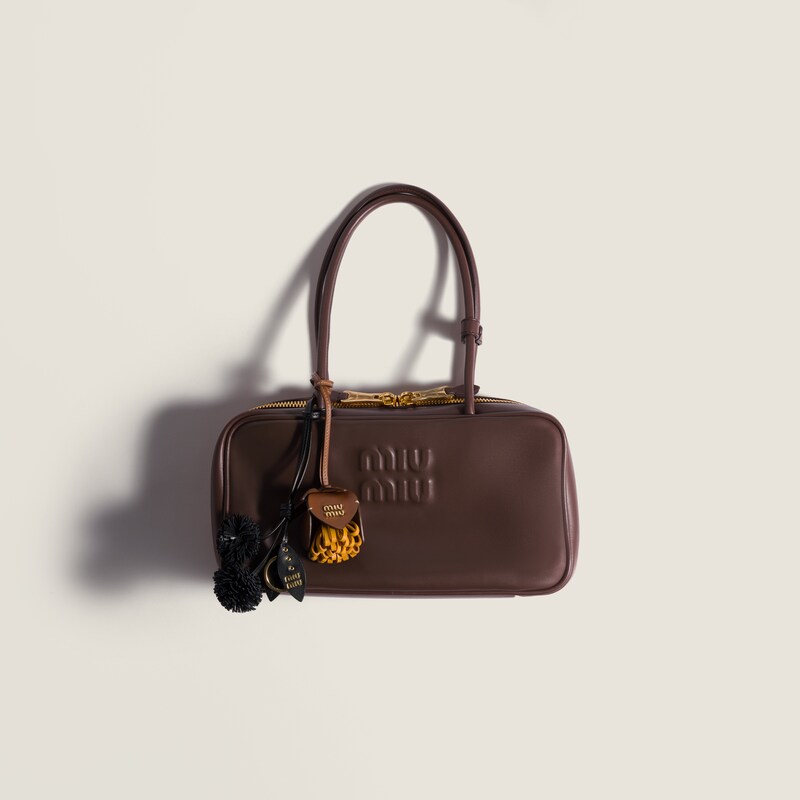 Beau leather top-handle bag