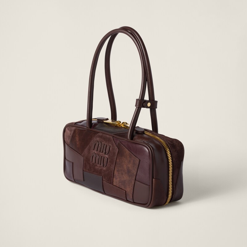 Beau leather patchwork bag