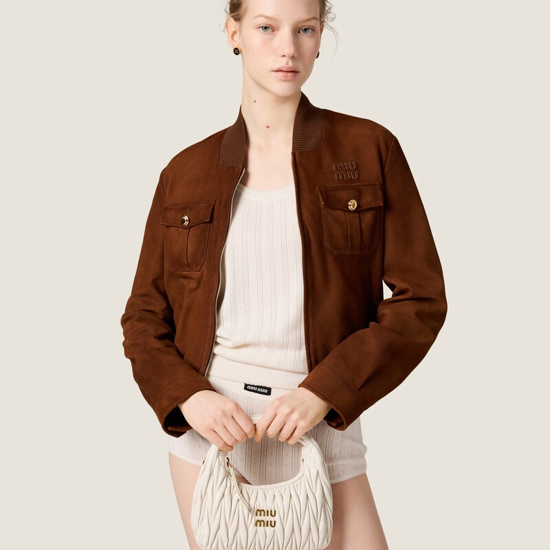 Wander matelassé nappa leather hobo bag