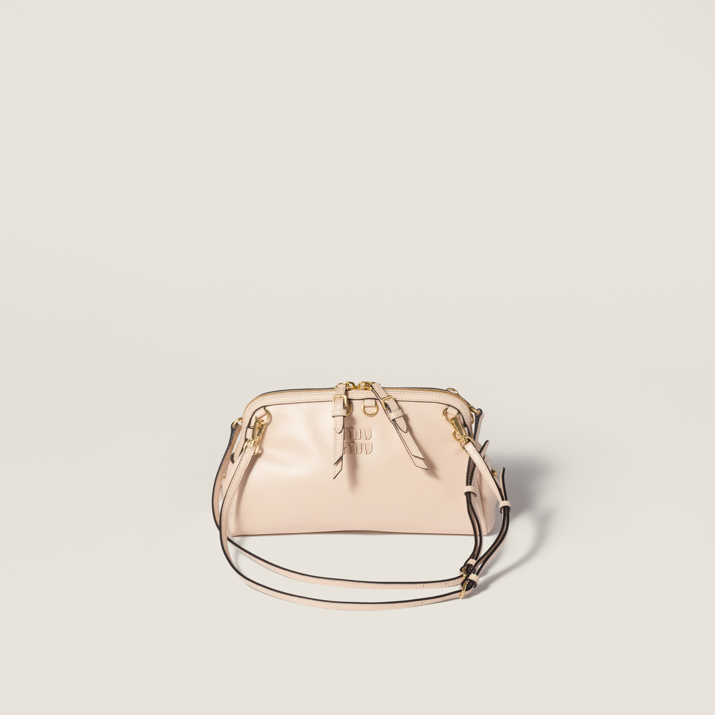 Caprice leather clutch