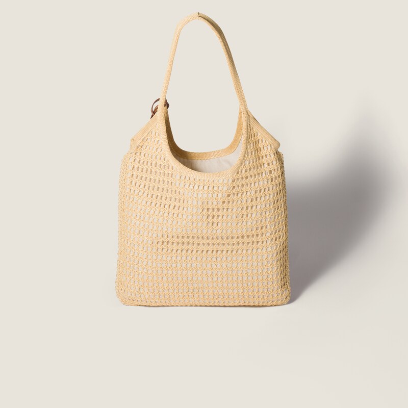 Ivy raffia crochet bag