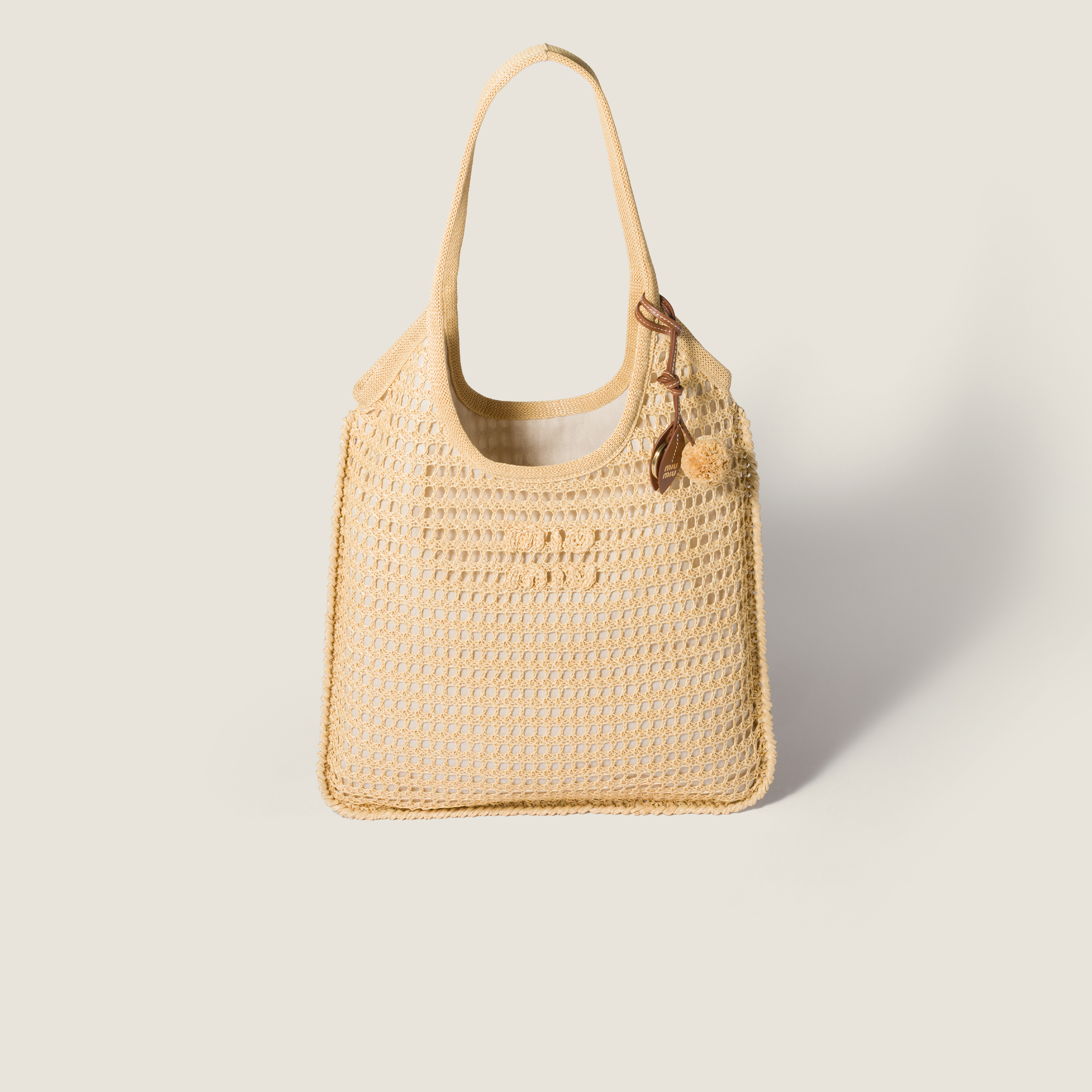 Ivy raffia crochet bag