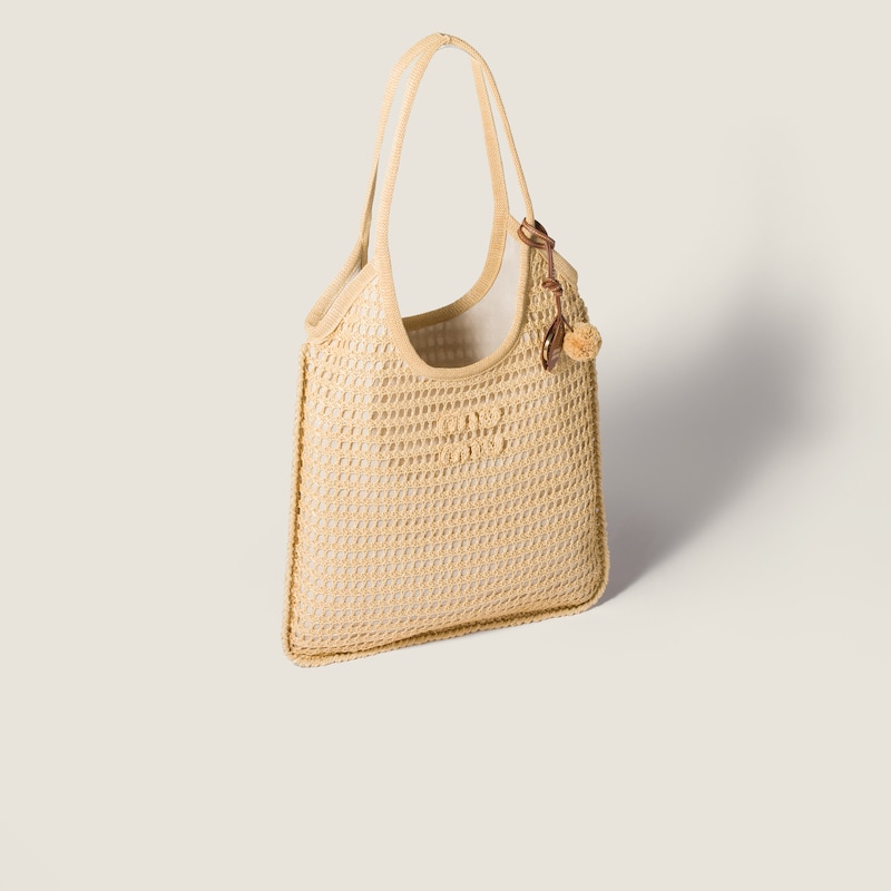 Ivy raffia crochet bag