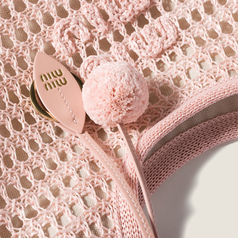 Ivy raffia crochet bag