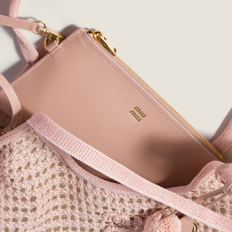 Ivy raffia crochet bag