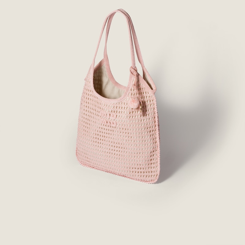 Ivy raffia crochet bag