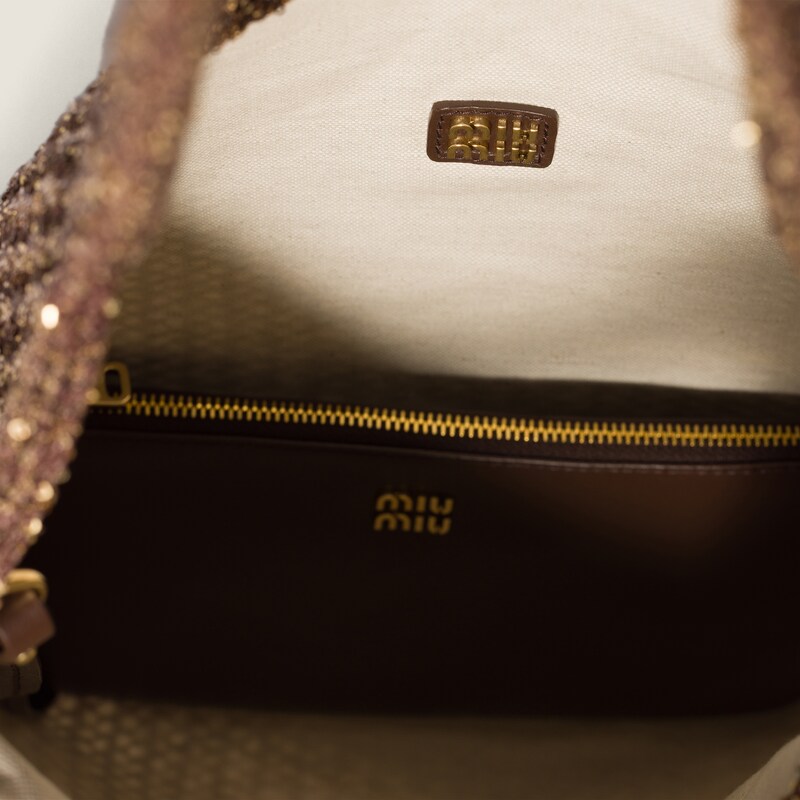 Ivy sequin mesh bag