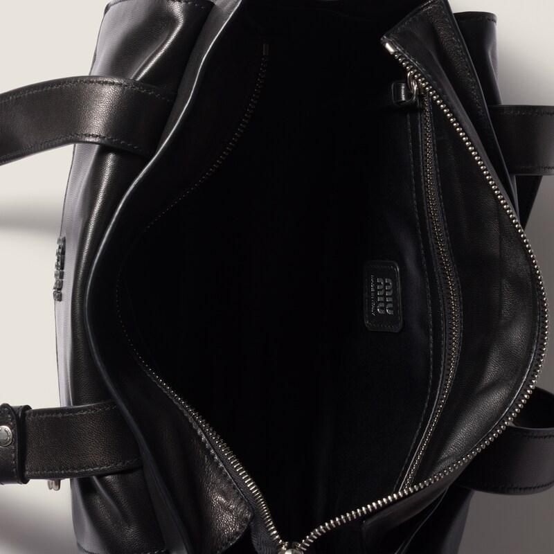 Utilitaire nappa leather shopping bag