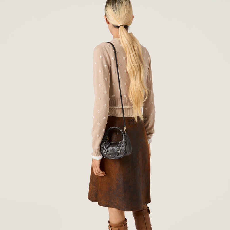 Wander embroidered leather mini-bag