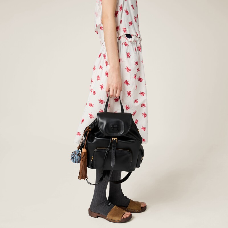 Leather backpack