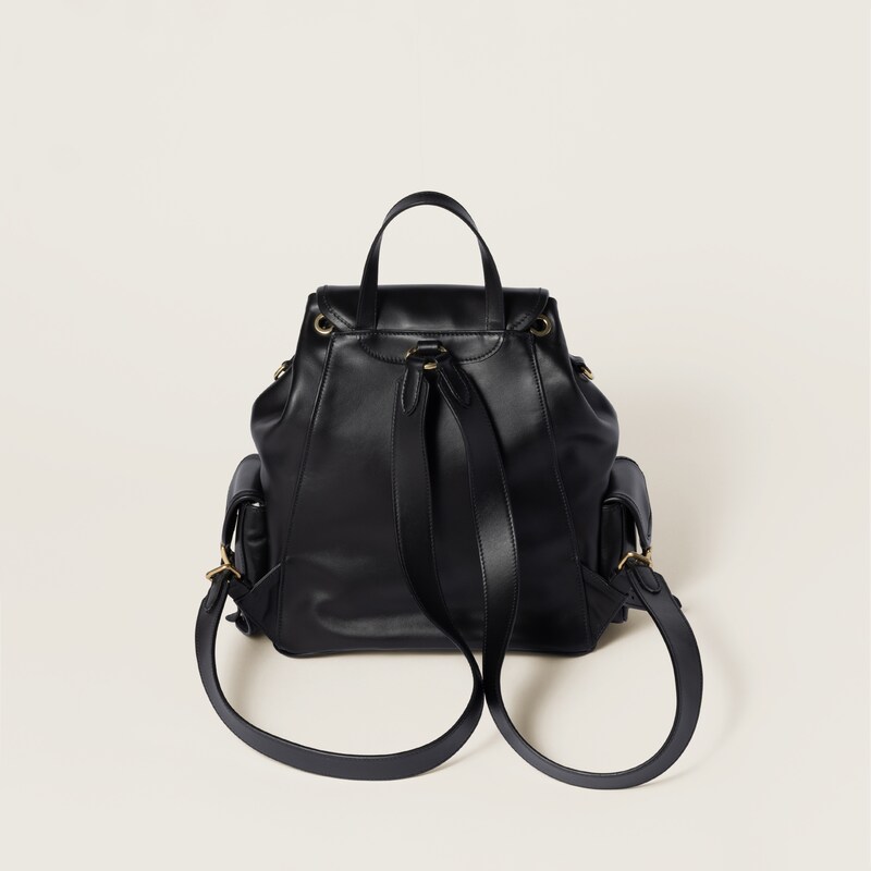 Leather backpack
