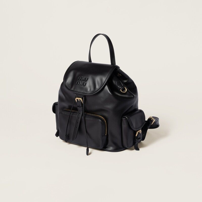 Leather backpack