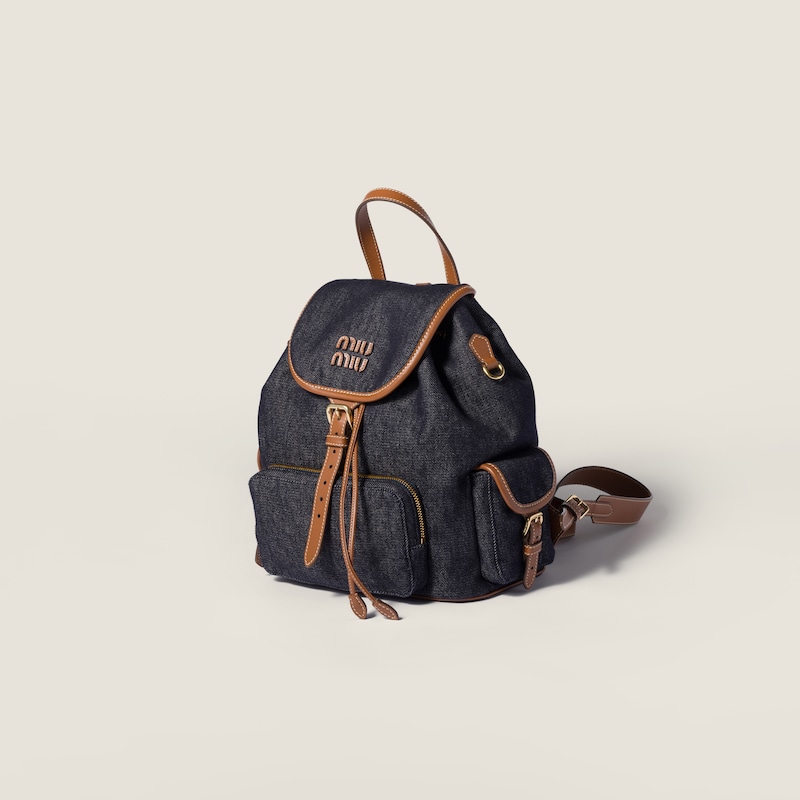 Denim backpack