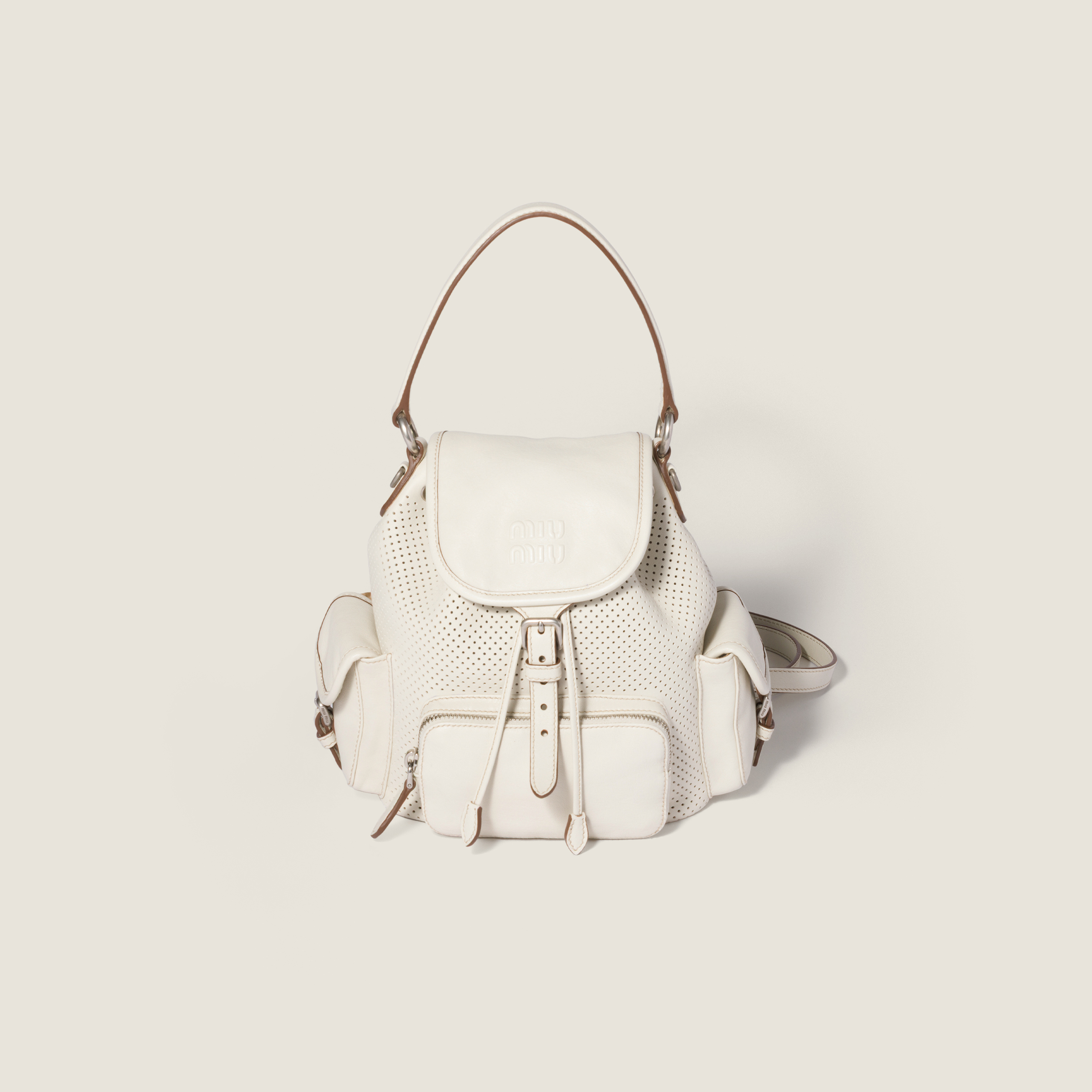 Leather backpack