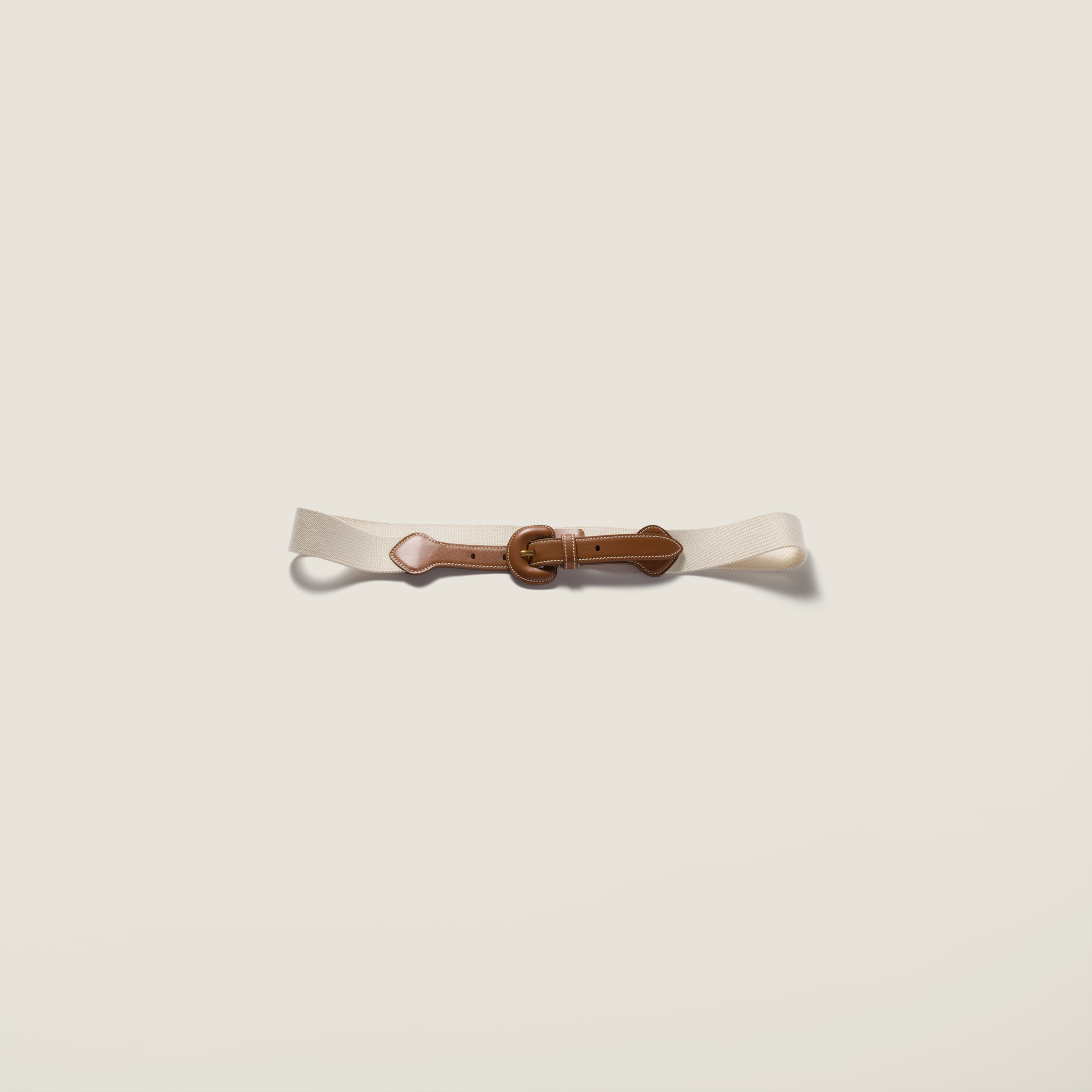 Leather and cord belt