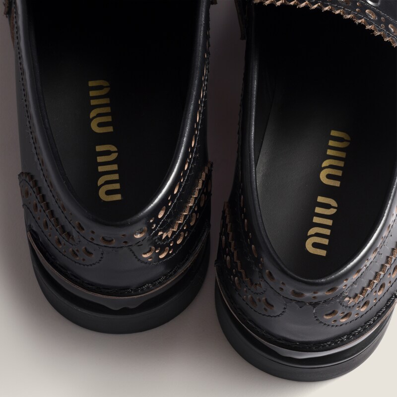 Leather loafers