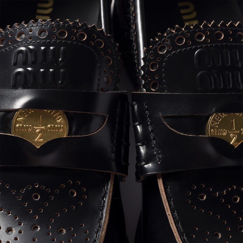 Leather loafers