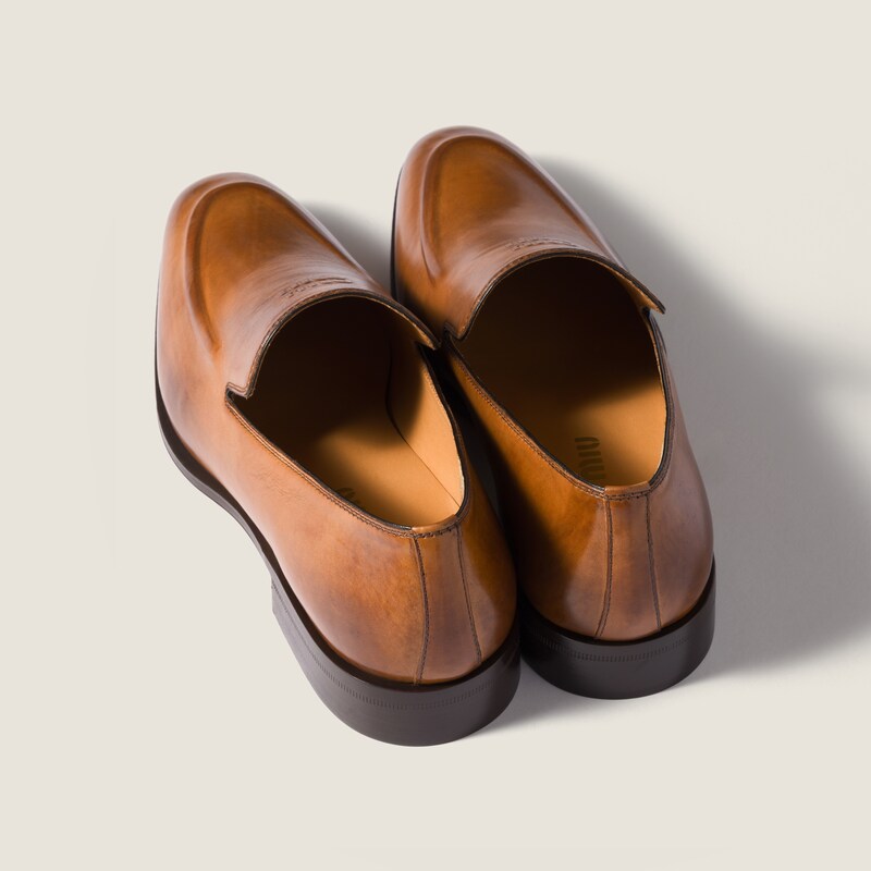 Leather loafers