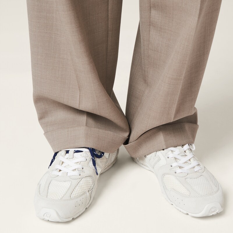New Balance X Miu Miu 530 SL 绒面革与网布运动鞋