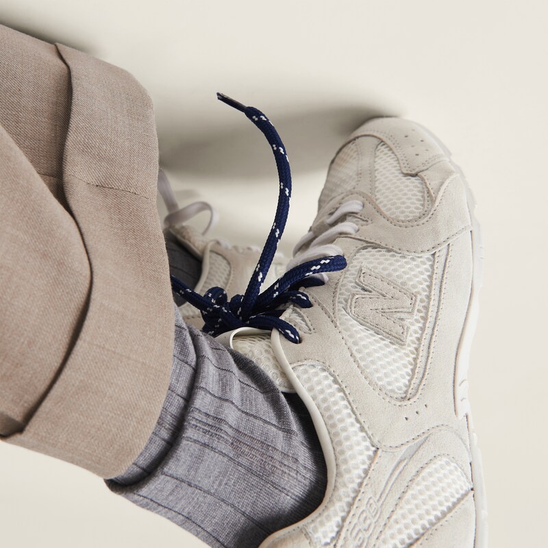 New Balance X Miu Miu 530 SL 绒面革与网布运动鞋