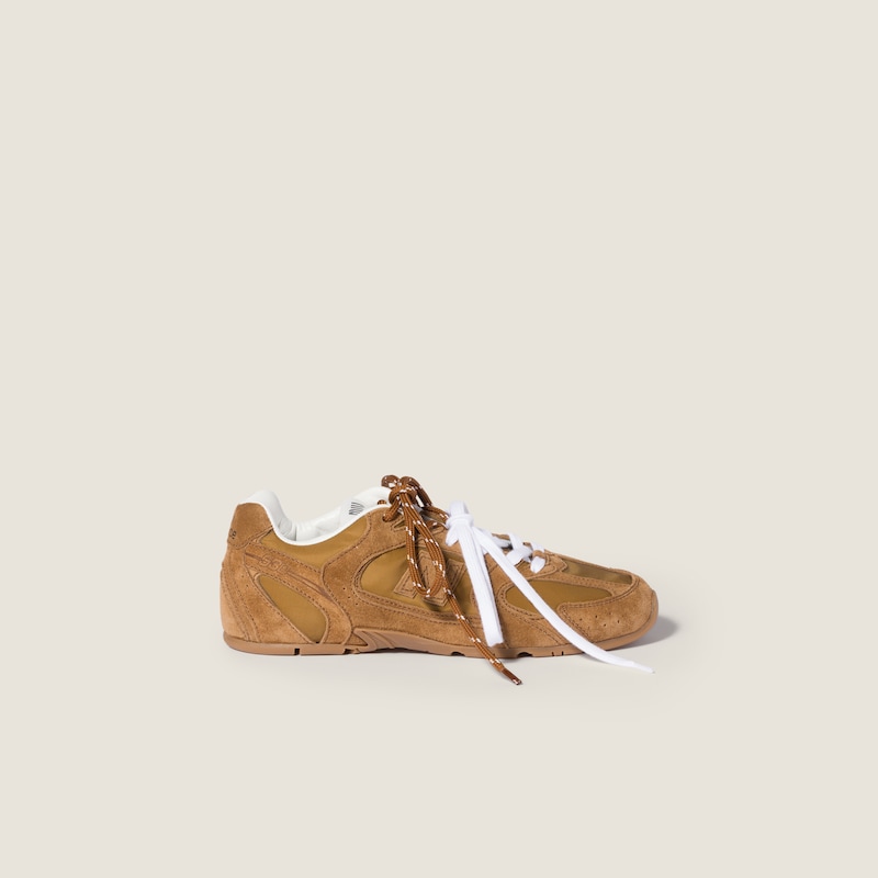 New Balance X Miu Miu 530 SL 科技织物与绒面革运动鞋