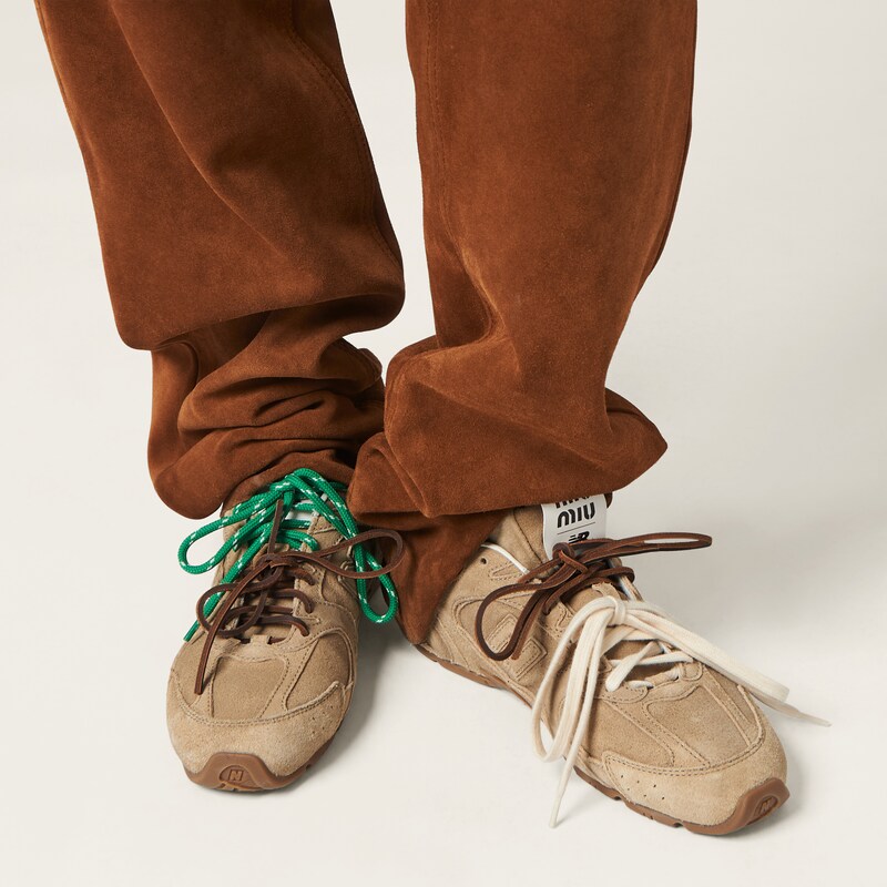 New Balance X Miu Miu 530 SL 绒面革运动鞋