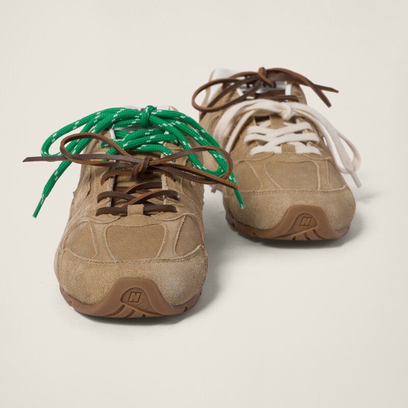 New Balance X Miu Miu 530 SL 绒面革运动鞋
