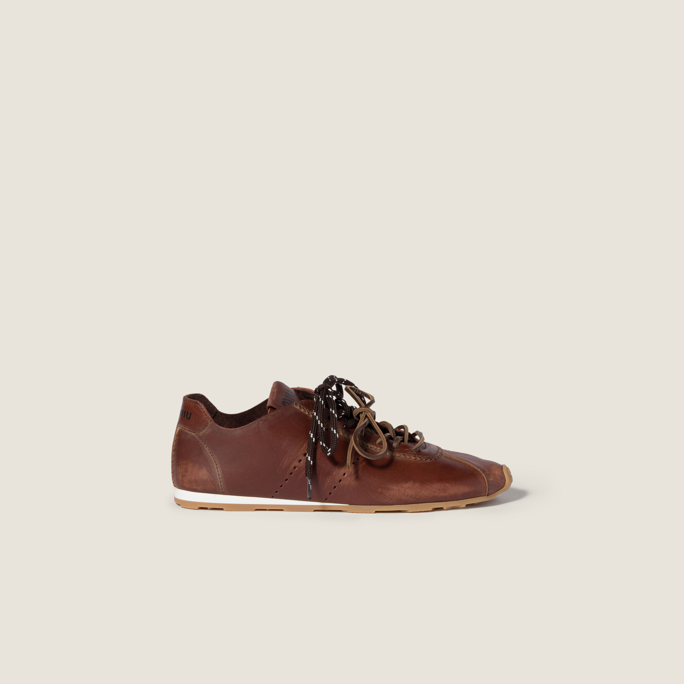Plume leather sneakers