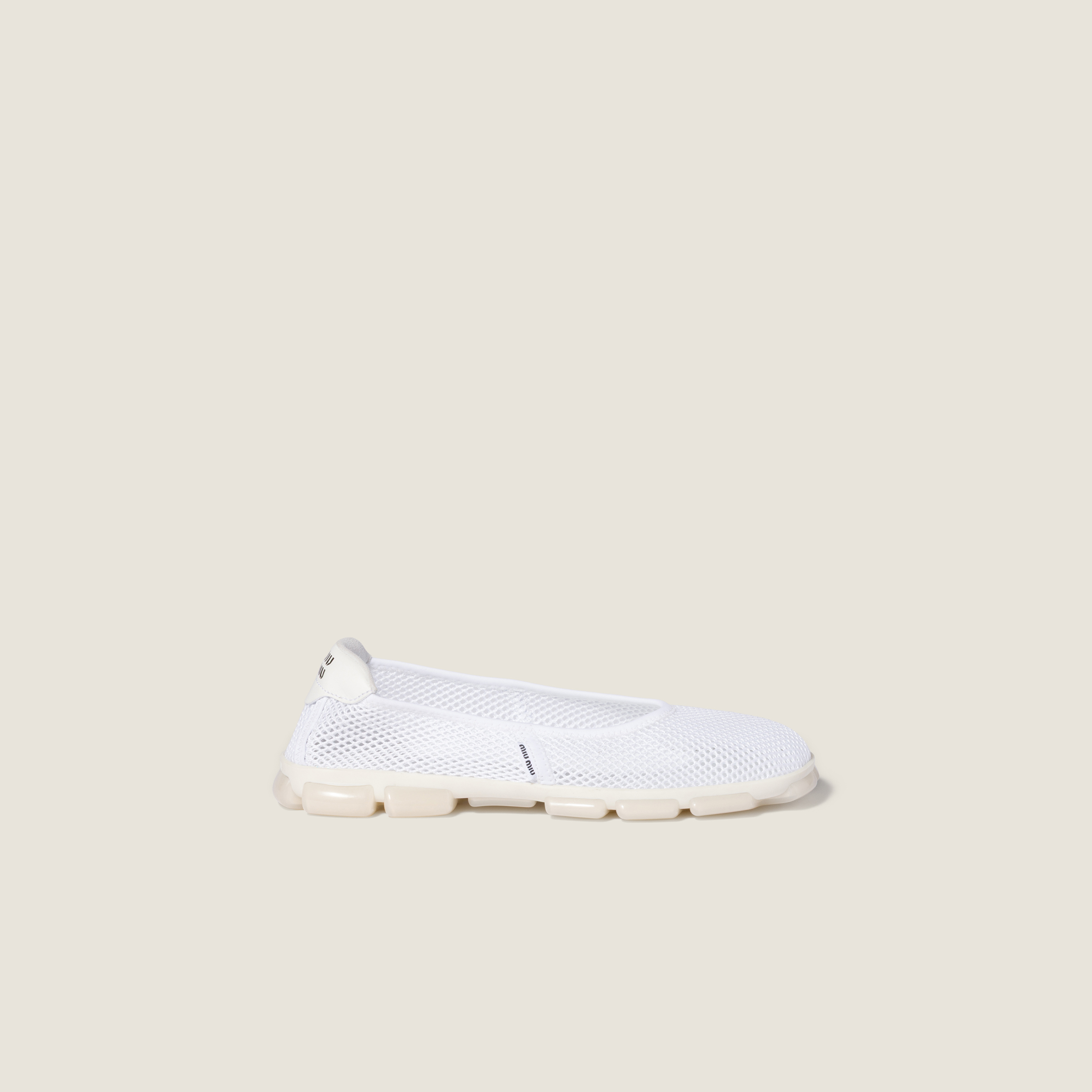 Technical mesh ballerinas