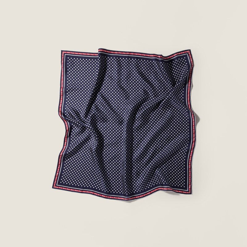 Printed silk scarf