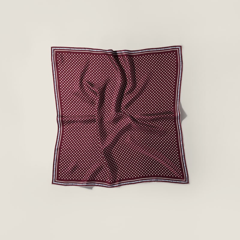 Printed silk scarf