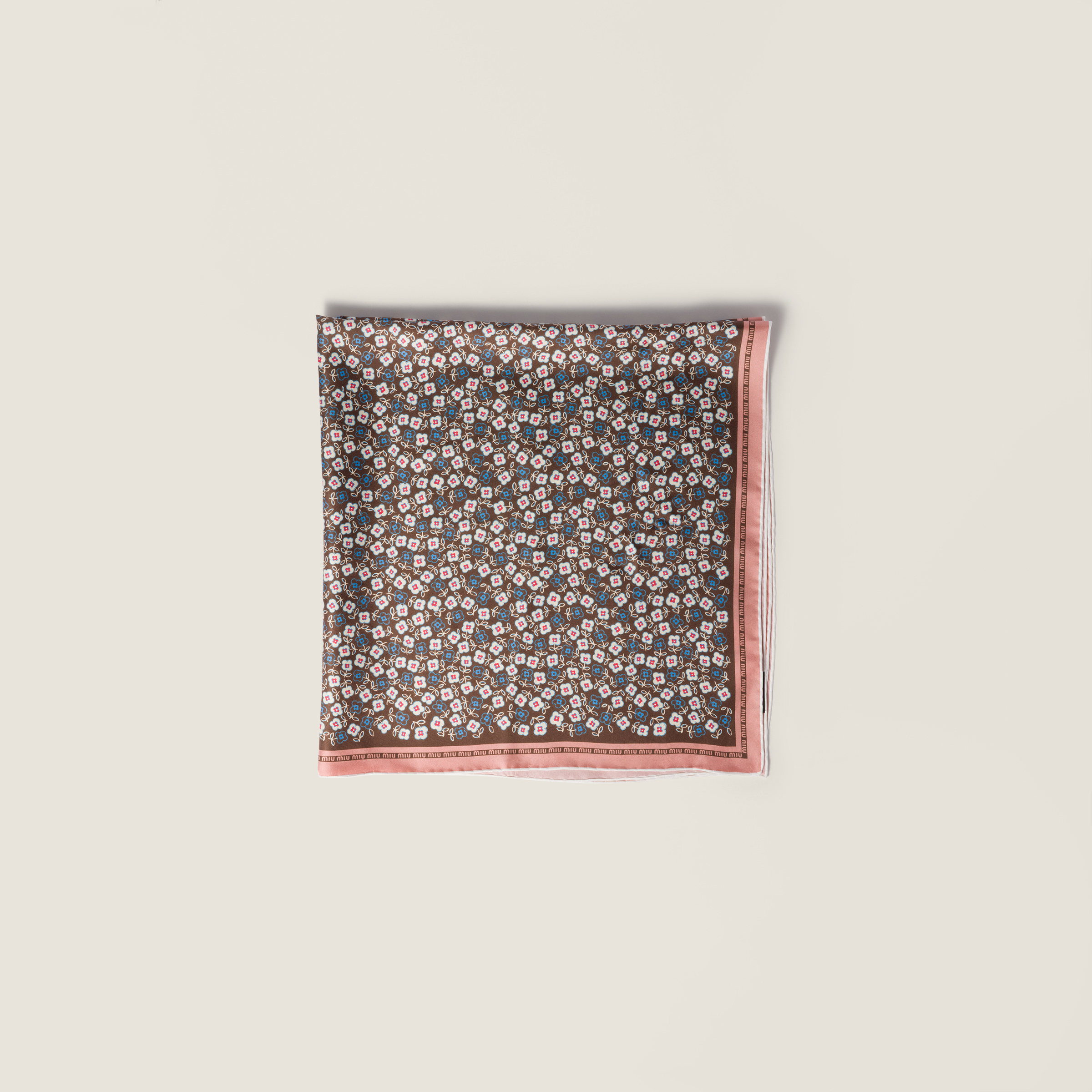 Printed twill scarf