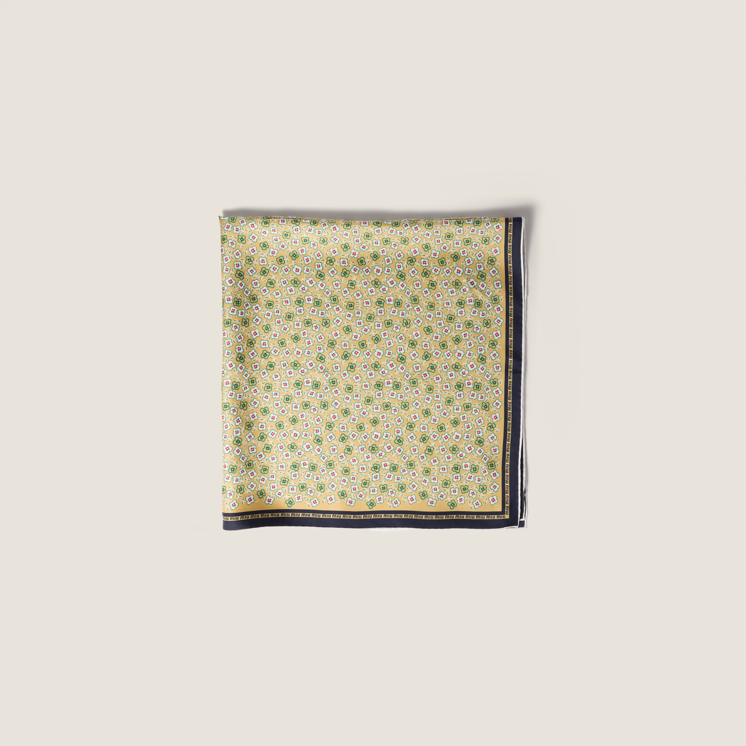 Printed twill scarf