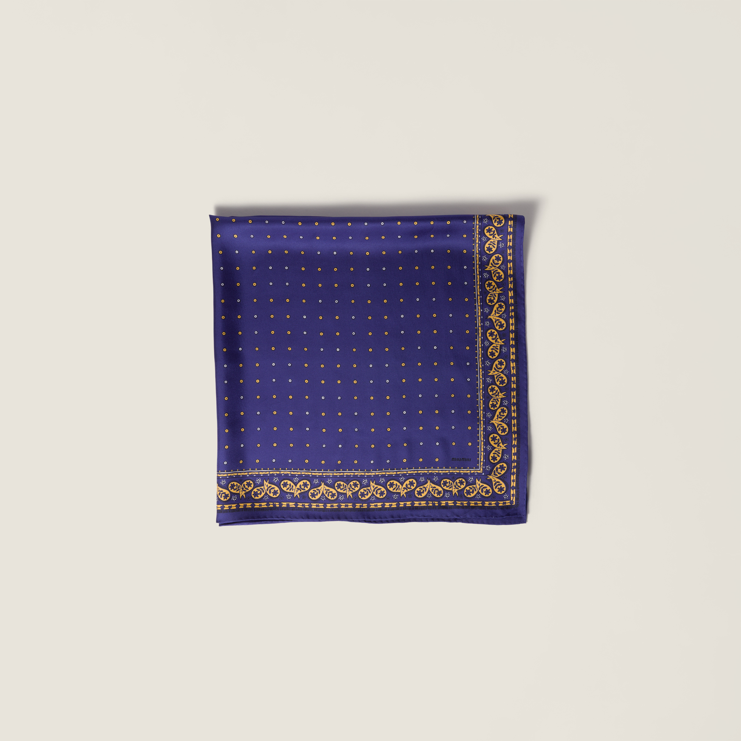 Printed twill scarf