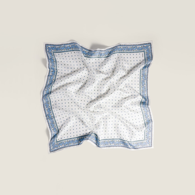 Printed twill scarf