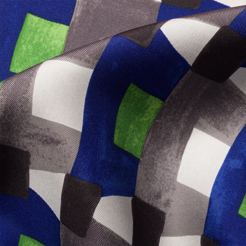 Printed silk scarf