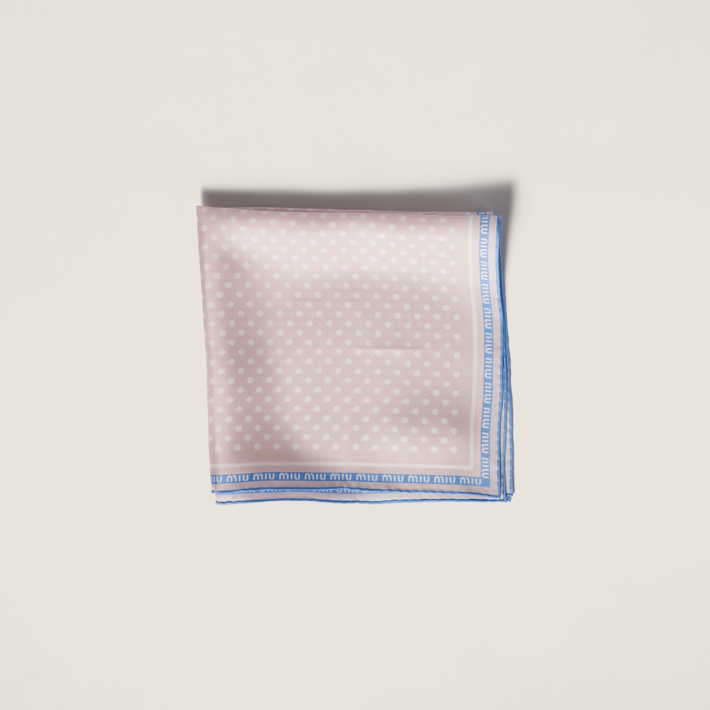 Printed twill scarf
