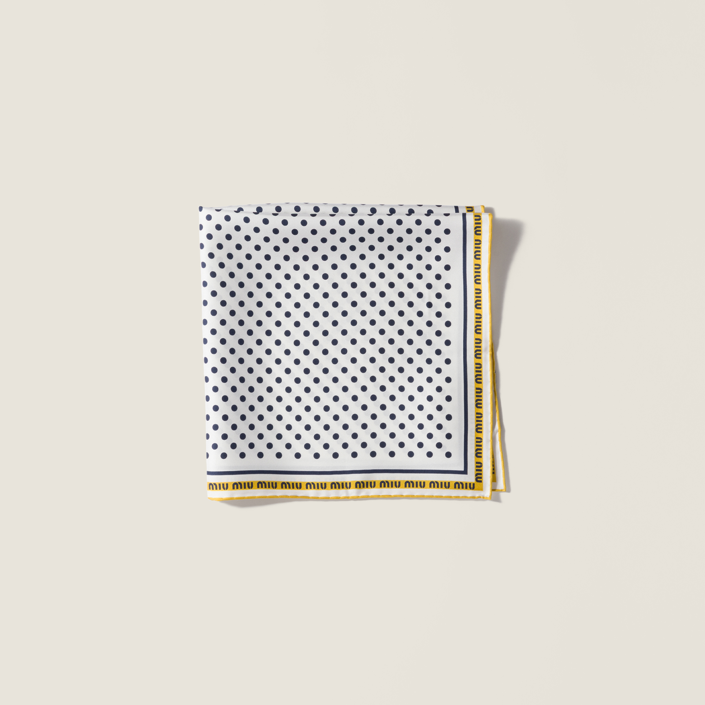 Printed twill scarf