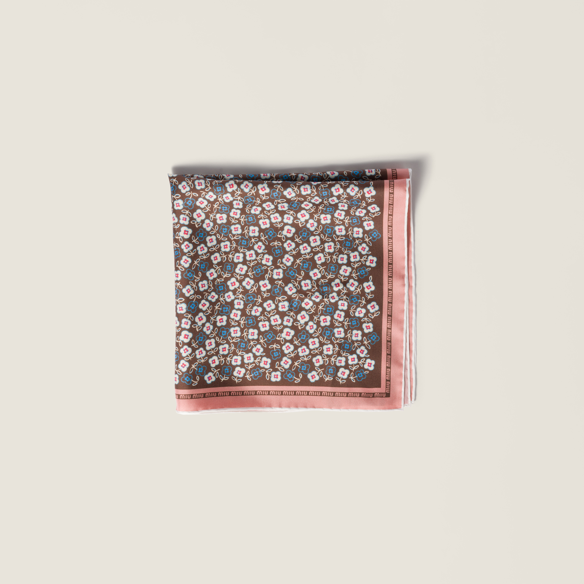 Printed twill scarf