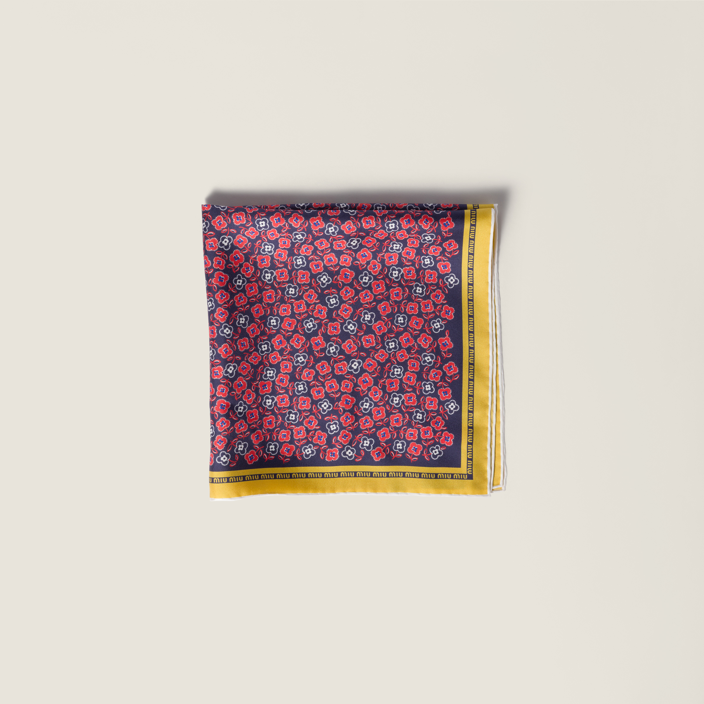 Printed twill scarf