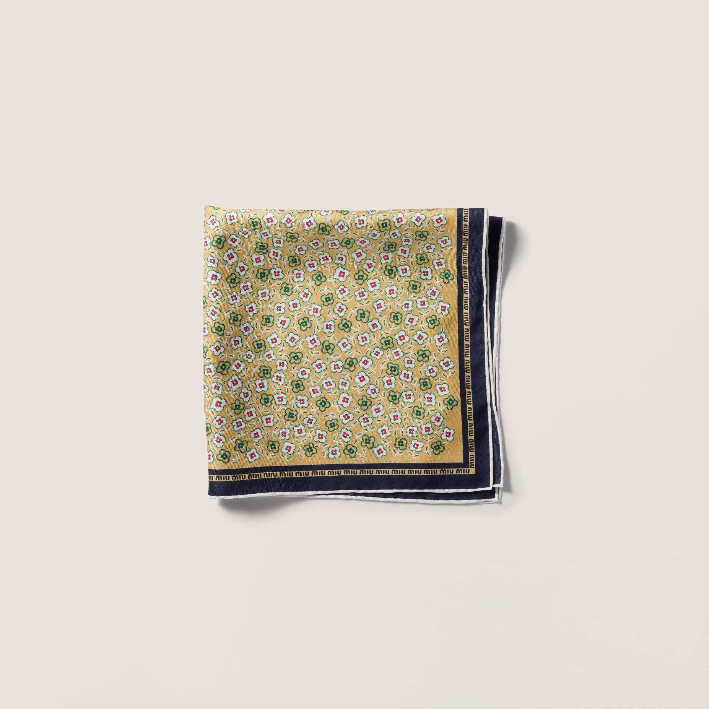Printed twill scarf