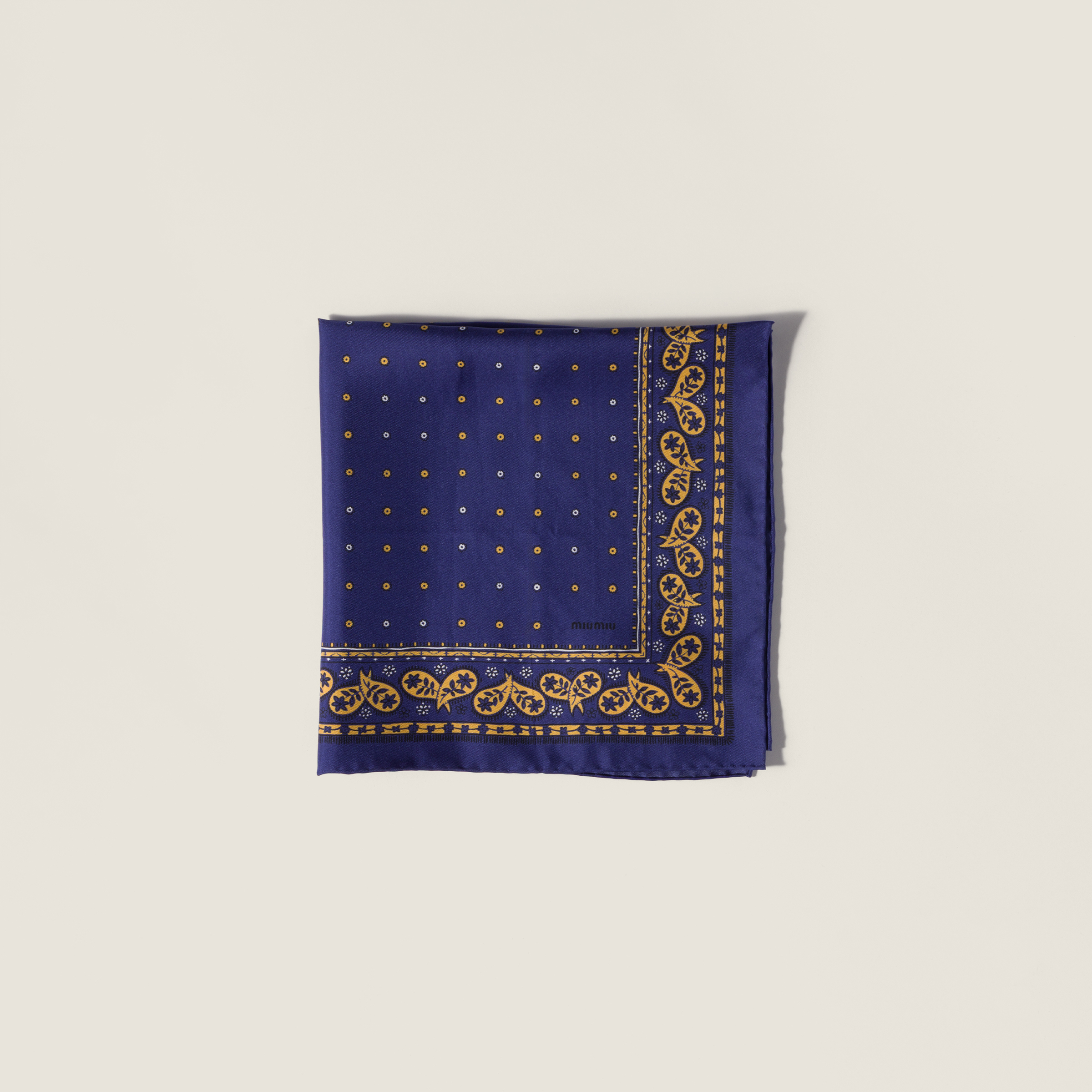 Printed twill scarf