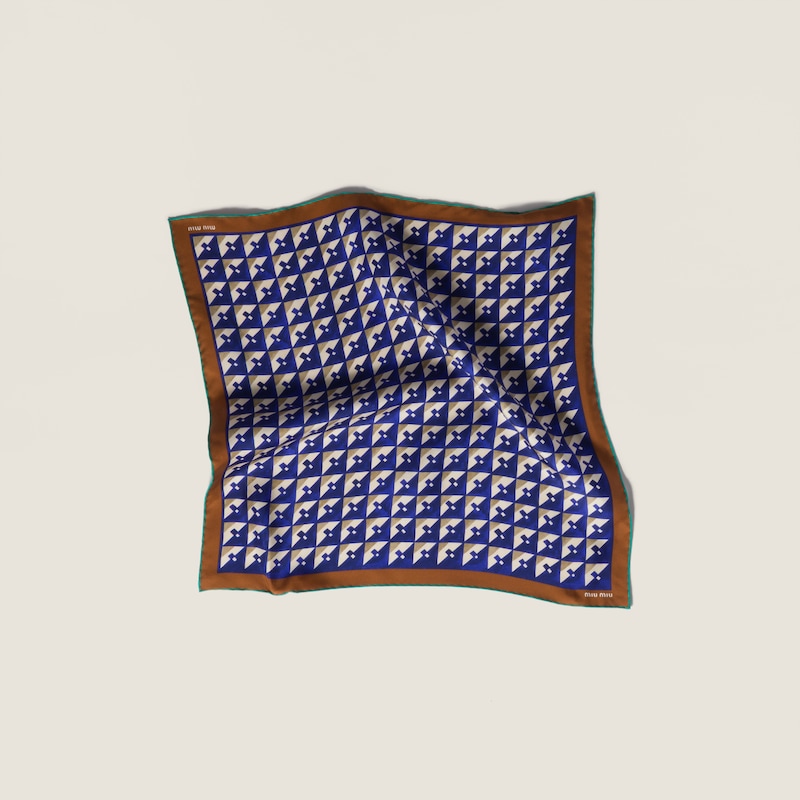 Printed silk scarf